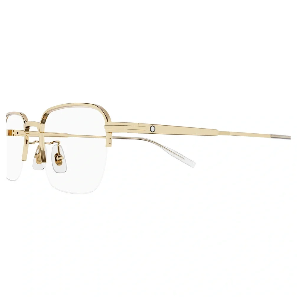 Mont Blanc MB0220OA Eyeglasses Gold Metal Rectangle